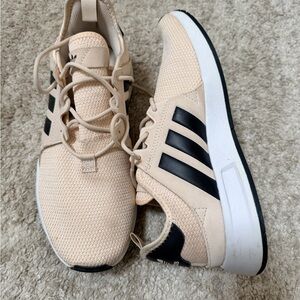 Adidas Originals X_PLR in the Linen Black and Tan/Cream Color